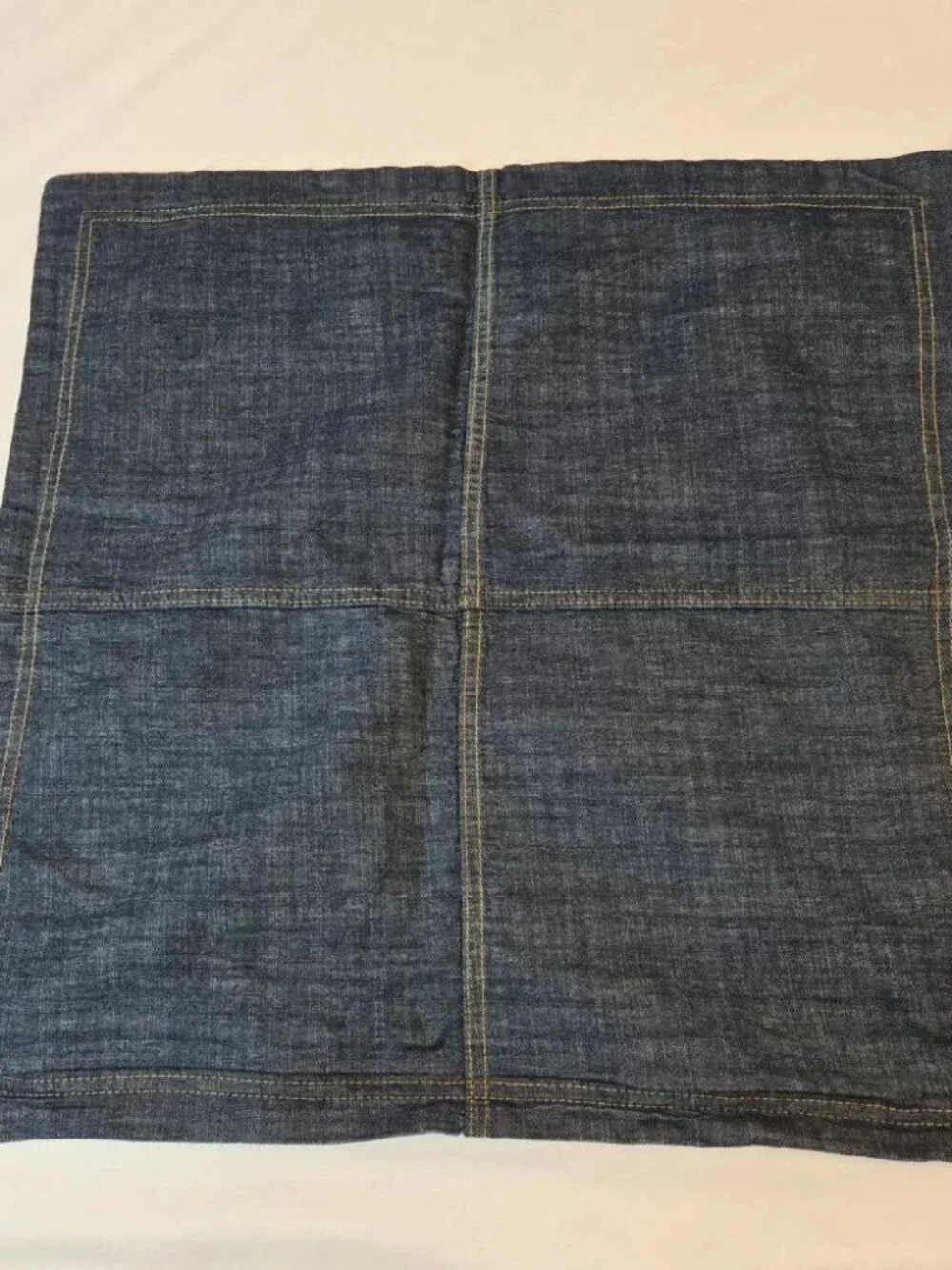 Linen Pillow King Sham / ELEGANT LIFE HOME Cotton Denim Pillow Cover